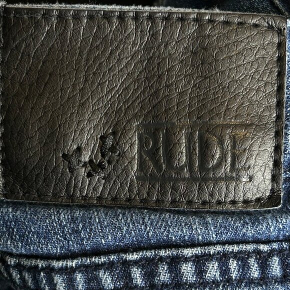 Men Rude 32/30 Skinny Button-fly Blue Jeans - Picture 11 of 14